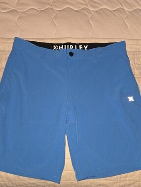 Hurley Blue Solid Performance Board Shorts